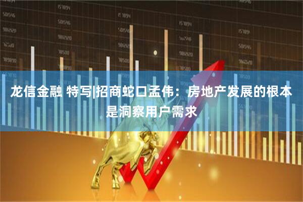 龙信金融 特写|招商蛇口孟伟：房地产发展的根本是洞察用户需求
